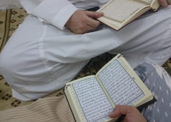 This is a rather mischievous picture. But it had to be done.

A friend and I read the Qur’an together in our circle of t…